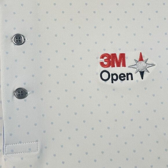 Greyson 3M Open PGA Tour Golf Polo Shirt Mini Wolf AOP White Large Men EUC - Picture 3 of 9